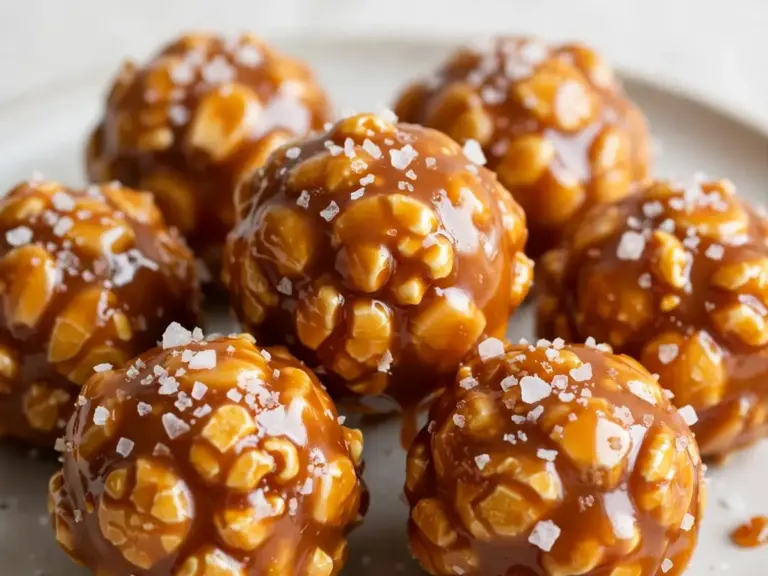 Salzige Karamell-Pops mit Meersalz